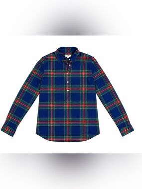 Vineyard Vines Plaid Popover Button Shirt – Size 6